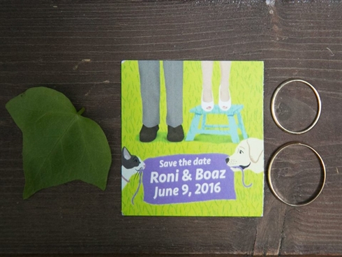עיצוב הזמנות לחתונה בטבע
