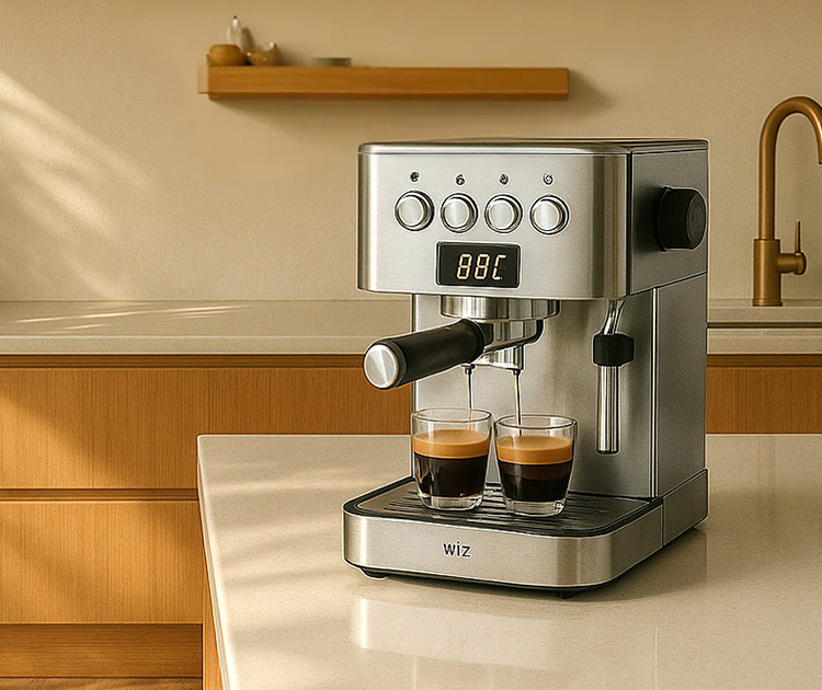 מכונת אספרסו דיגיטלית משולבת WIZ דגם WZ-201