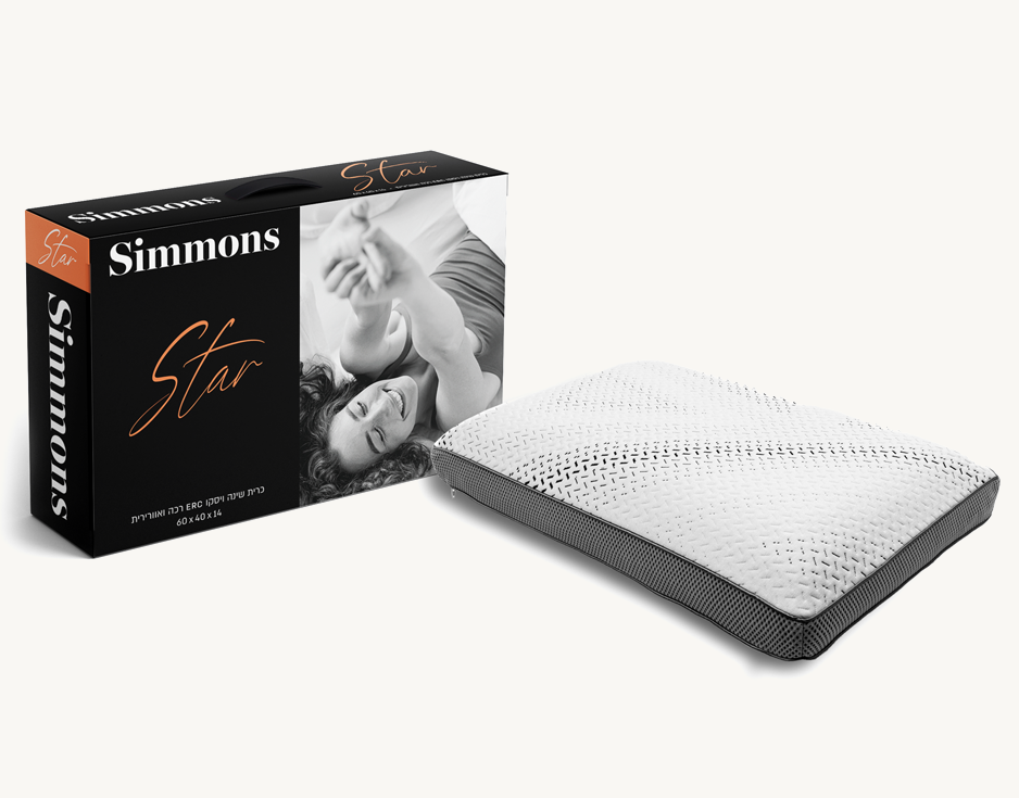 כרית קלאסית חורים דגם Star