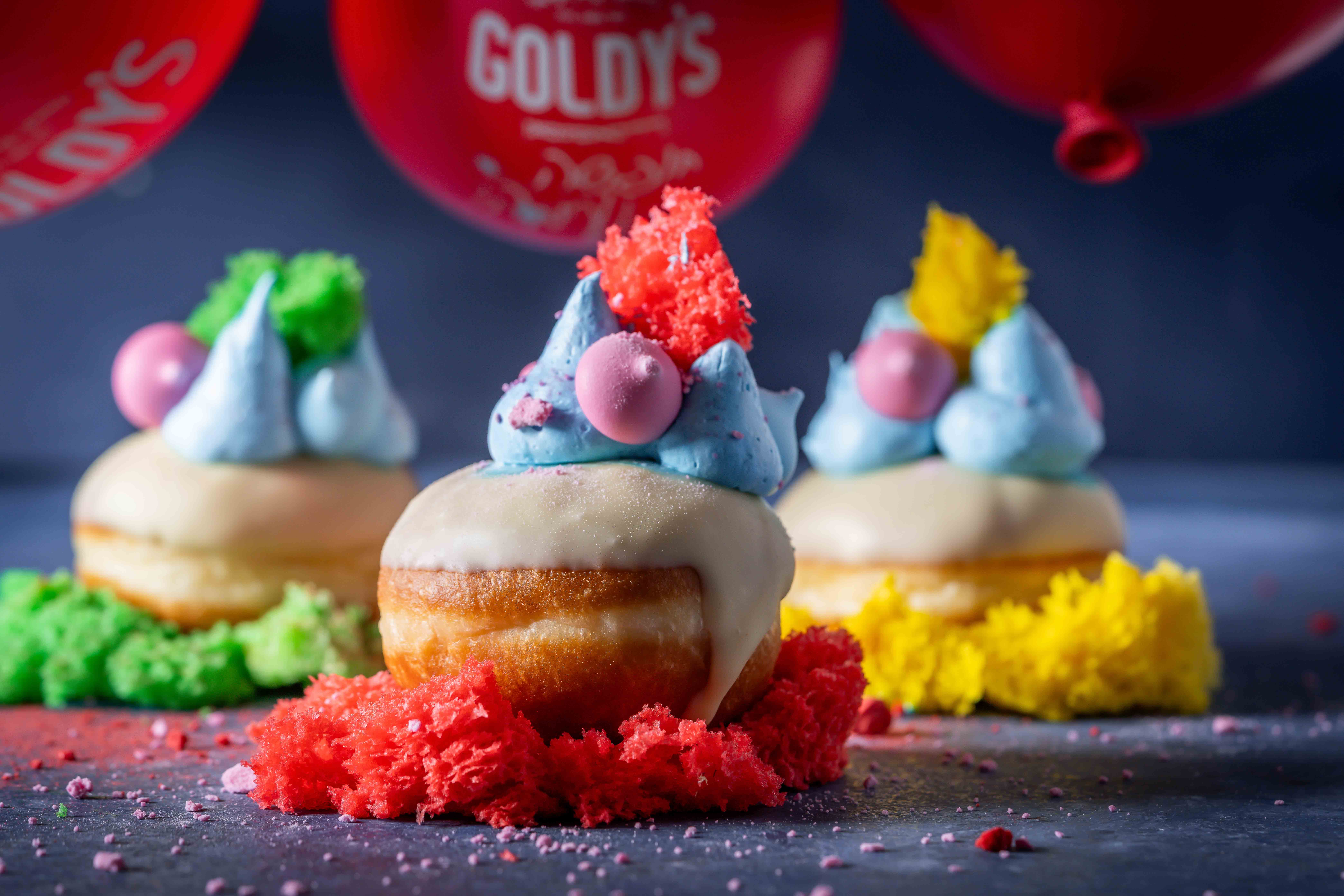 Colorful party doughnut