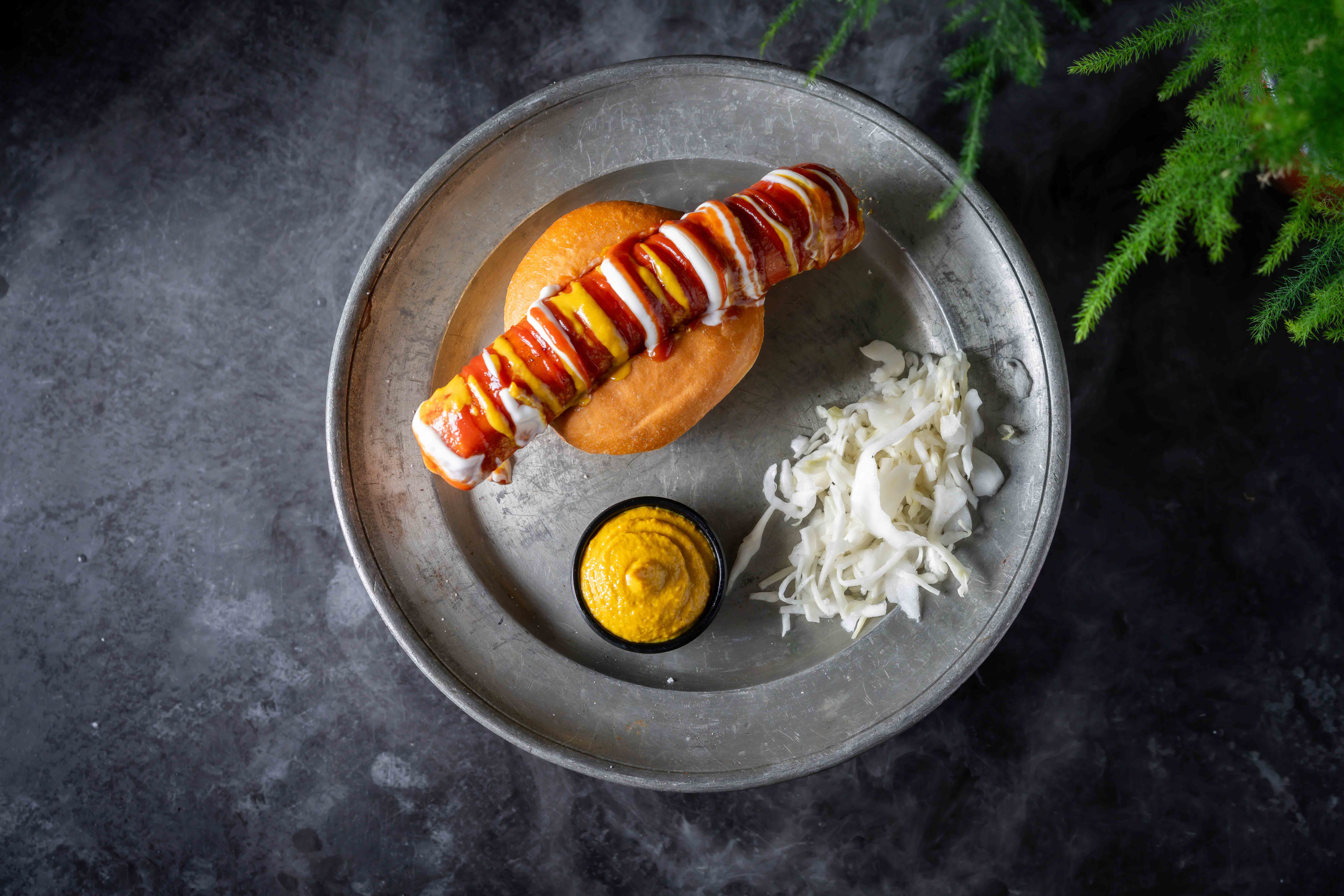 Doughnut and sausage