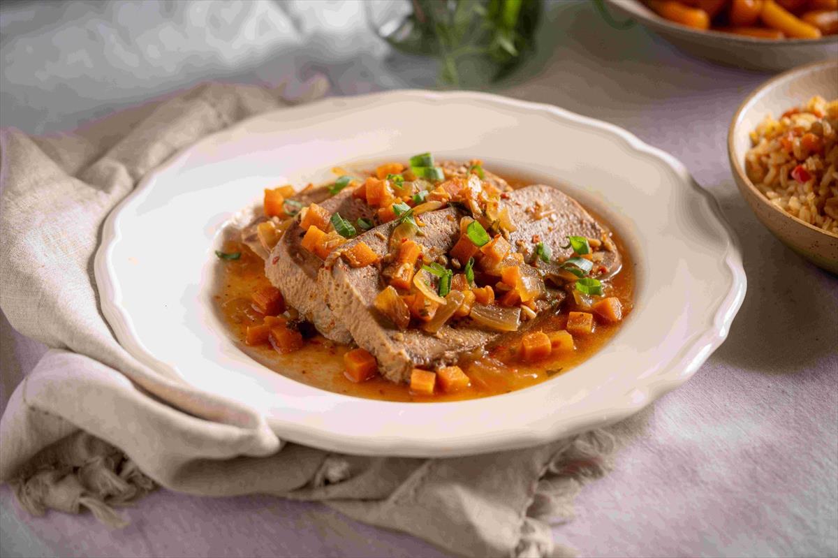 Premium Sliced Beef Tongue With Sauce