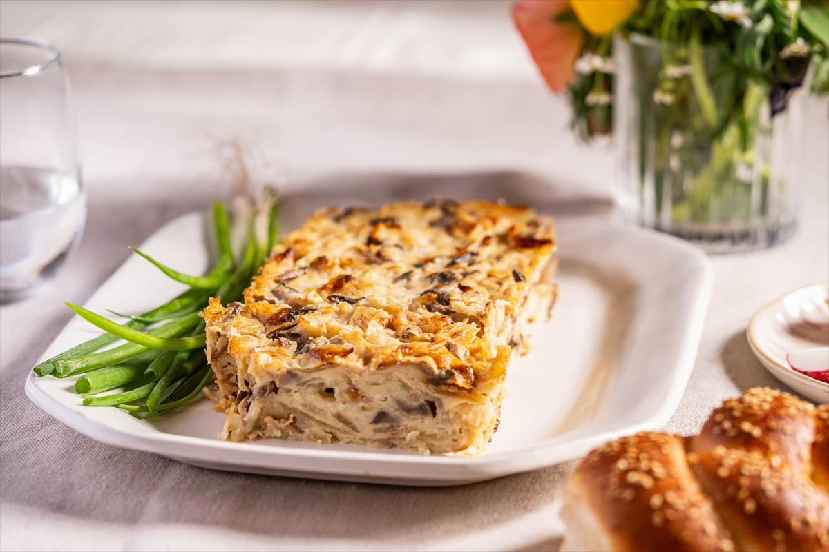 פשטידת פטריות שמפניון