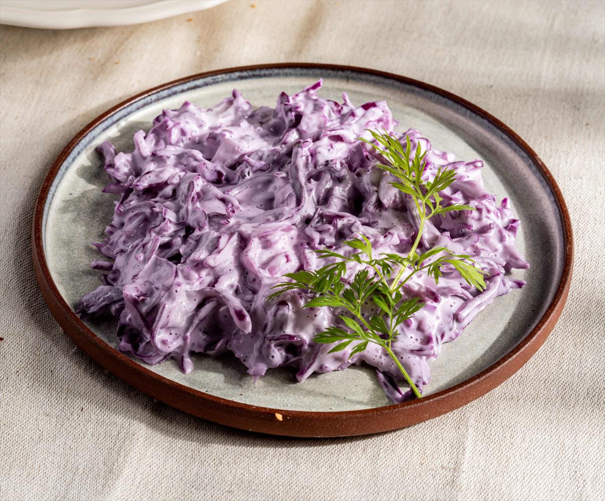 Red Cabbage In Mayonnaise