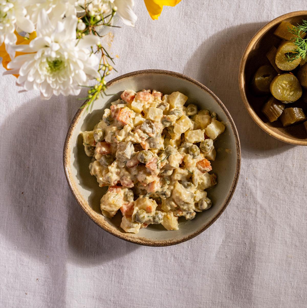 Potato Salad with Mayonnaise and Mustard