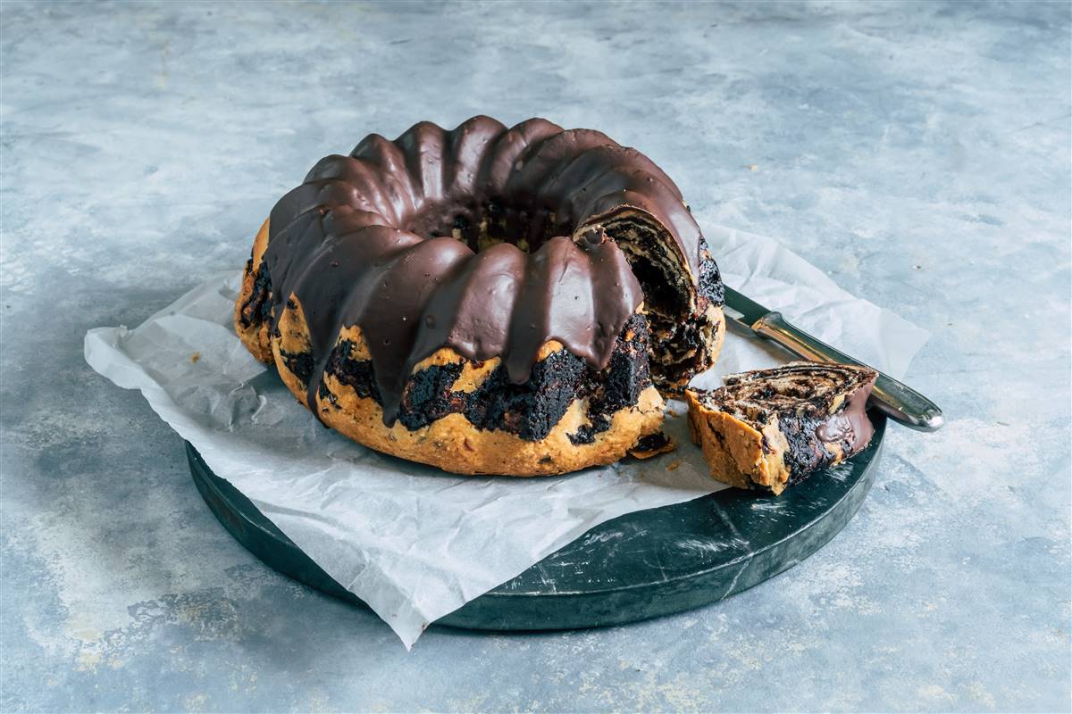 Decadent Chocolate Yeast Kouglof