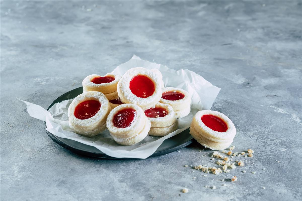 Grandma's Strawberry Jelly Cookies