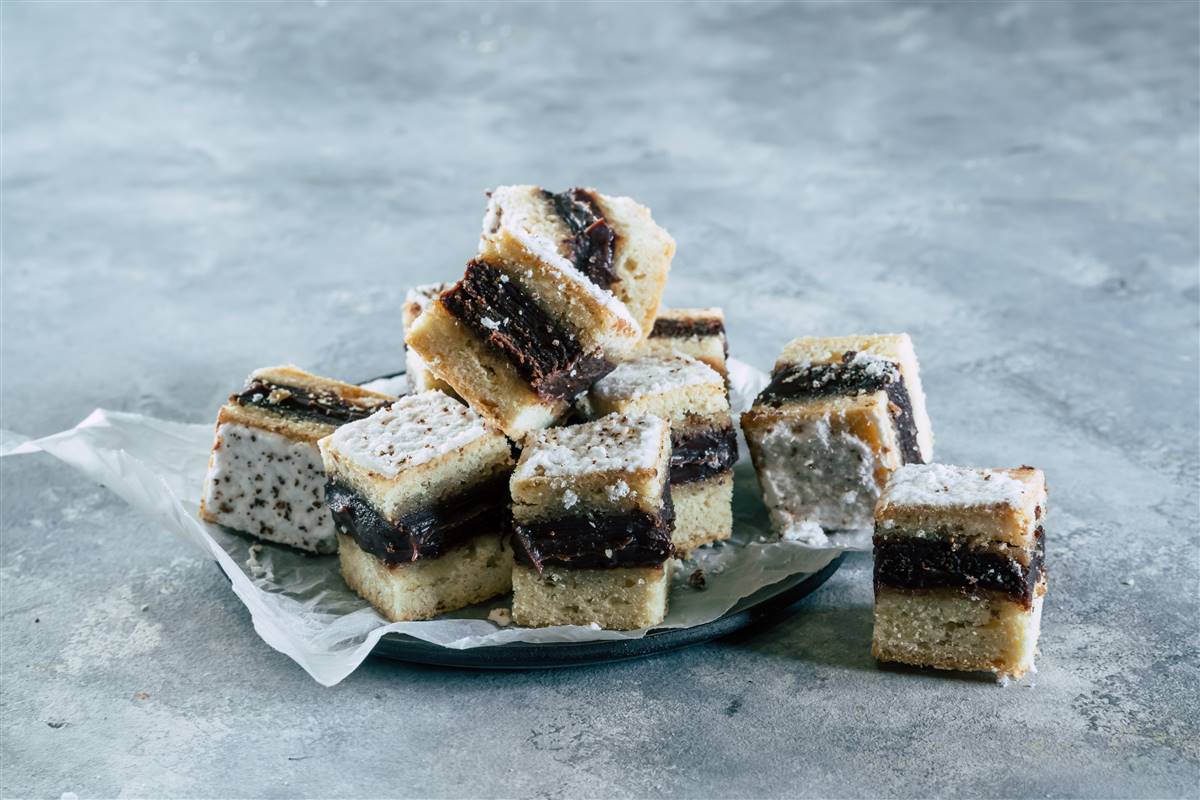 French Chocolate Pastry Squares
