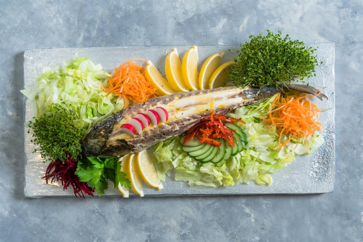 Baked Whole Trout Platter