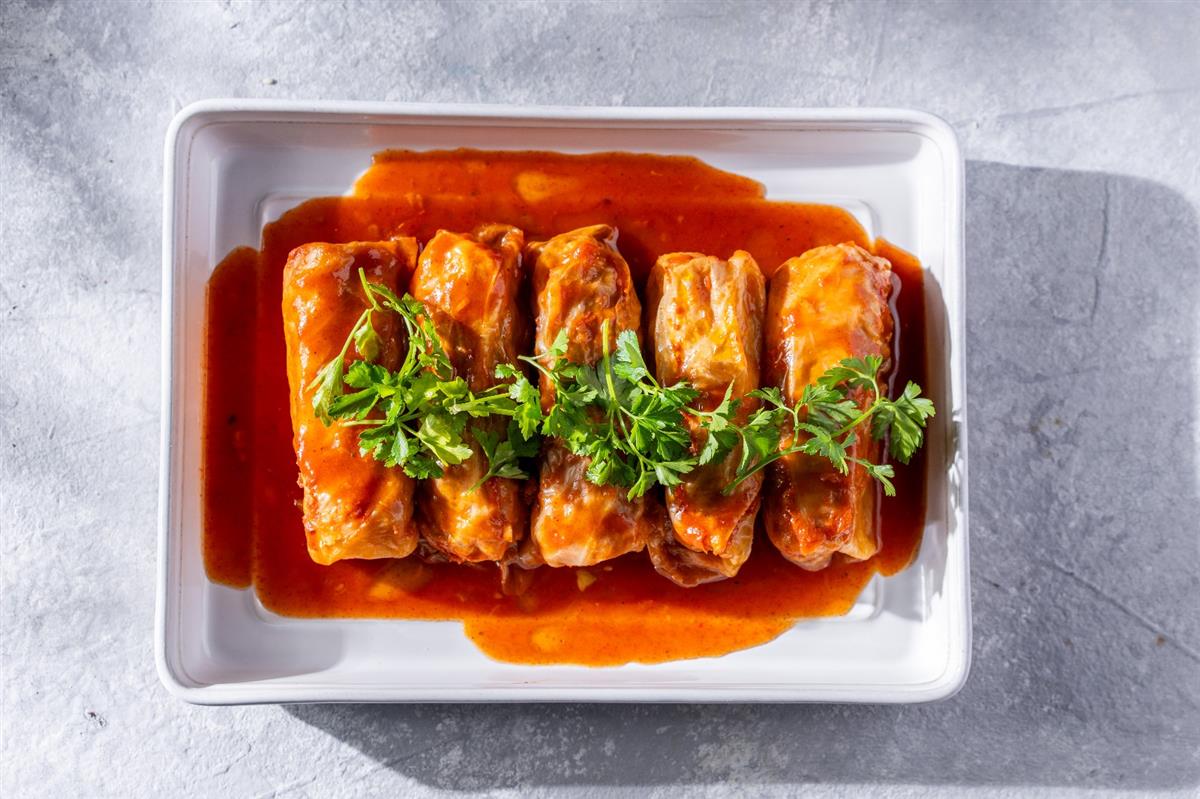 Traditional Cabbage Rolls with Chicken & Beef