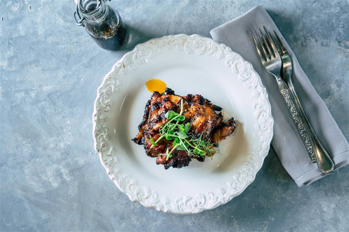 Char-Grilled Poussin