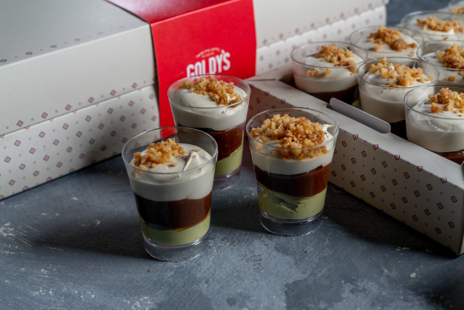 Mini Triple Layer Mousse Cups