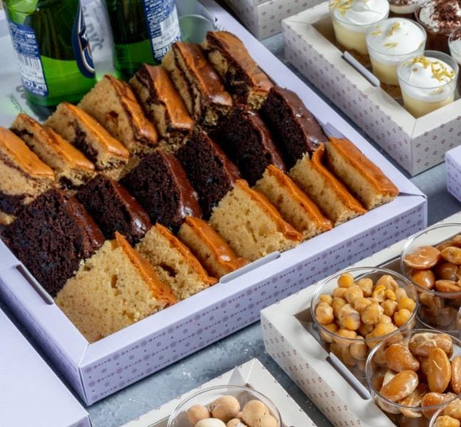 Assorted Sliced Sponge Cake Platter