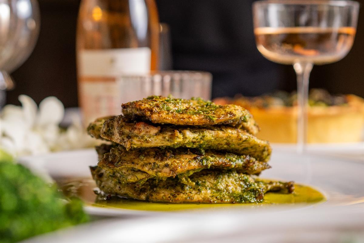 Pesto-Glazed Chicken Breast