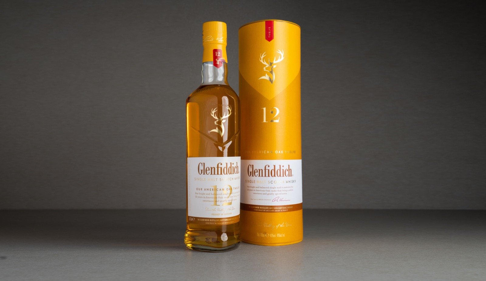 Glenfiddich 12 Years Whisky Yellow Casing