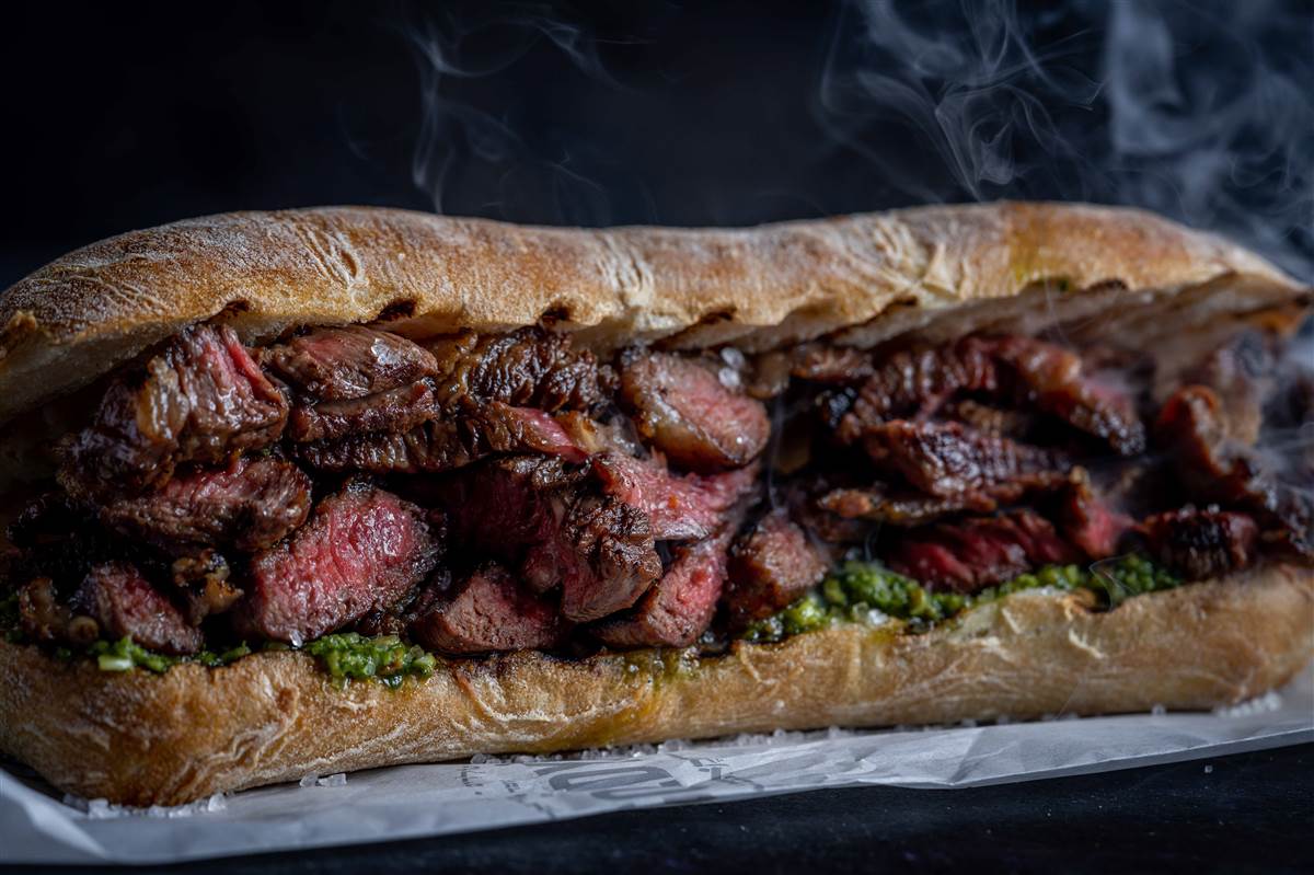 Sliced Entrecôte Sandwich