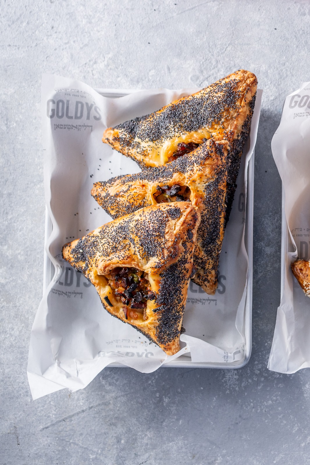 Chicken, Garlic & Honey Hamantaschen