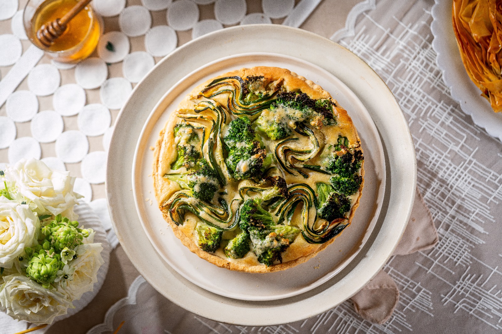 Broccoli and Swiss Chard Tart