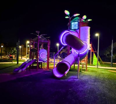 A Playground That Stays Inviting After Sunset