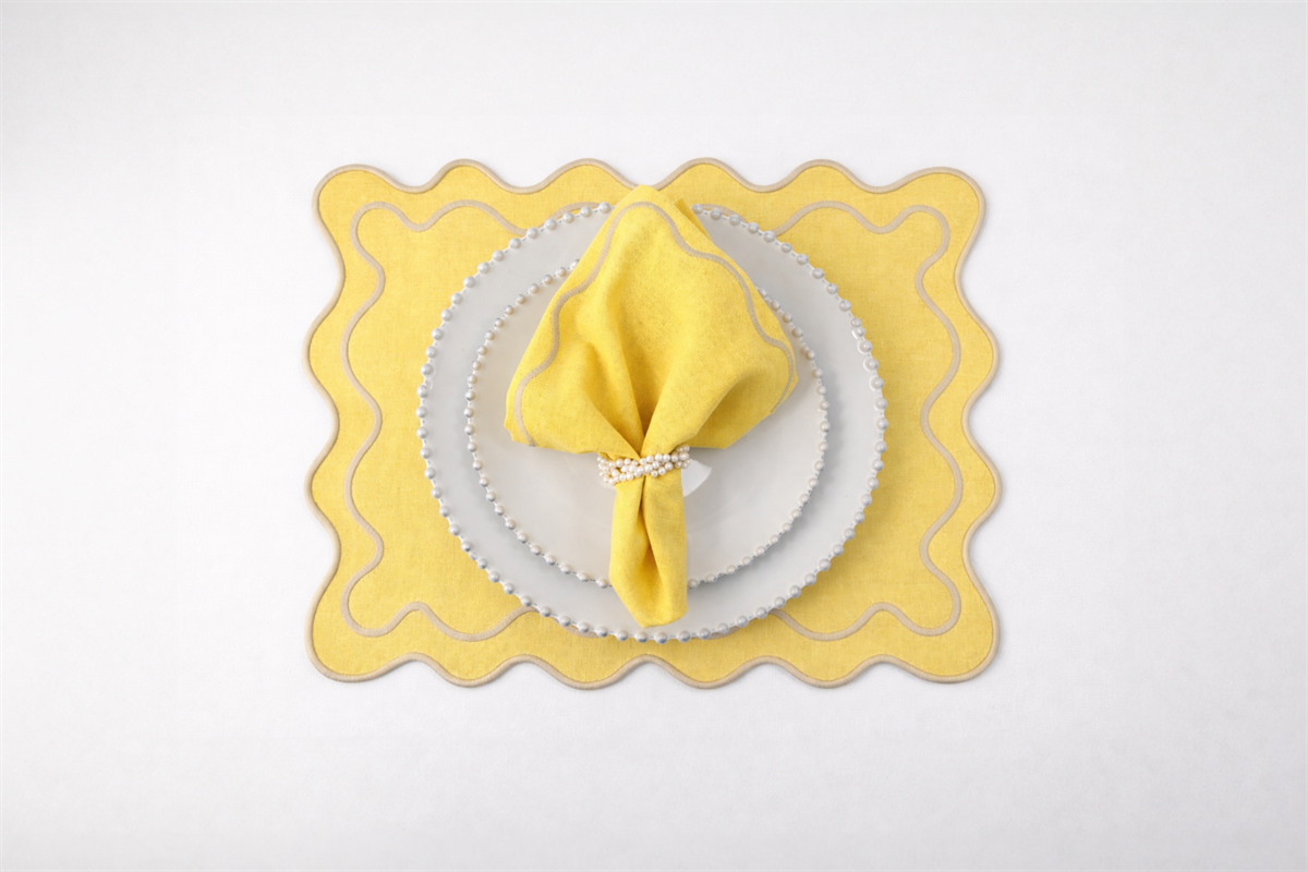 6 יחידות פלייסמט סטריפ טרקוטה