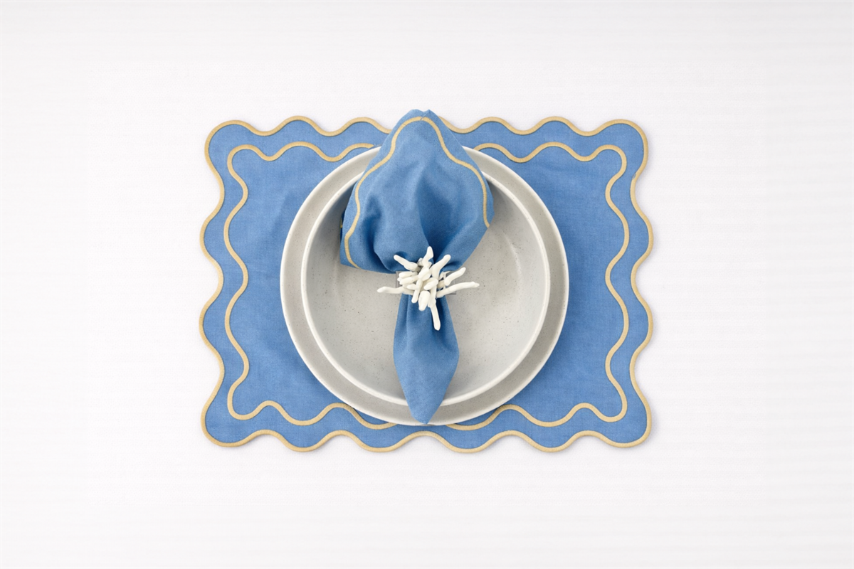 6 יחידות פלייסמט סטריפ טרקוטה