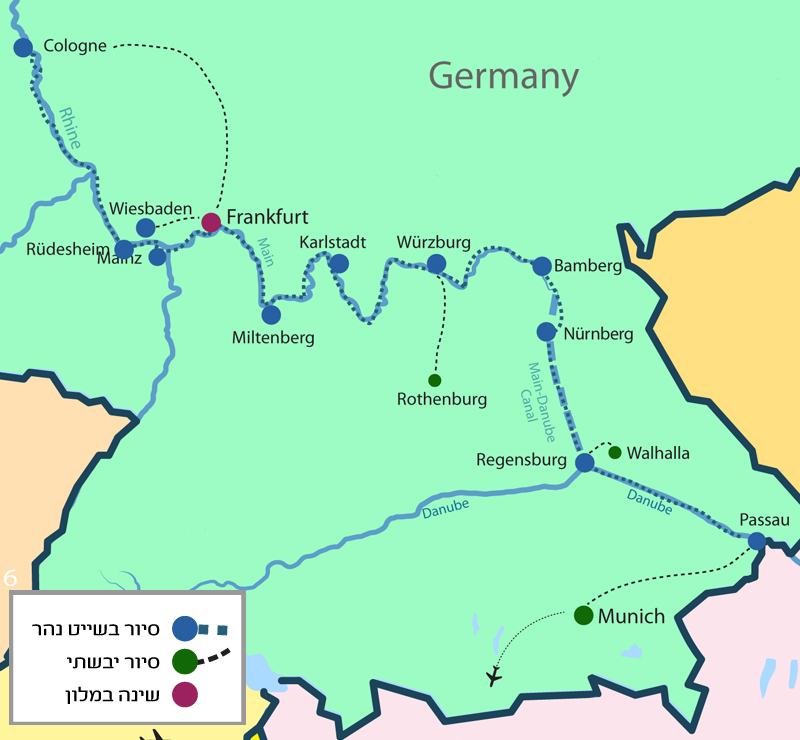 מפרנקפורט אל שלושת הנהרות - בין עיירות וסיפורי הזמן