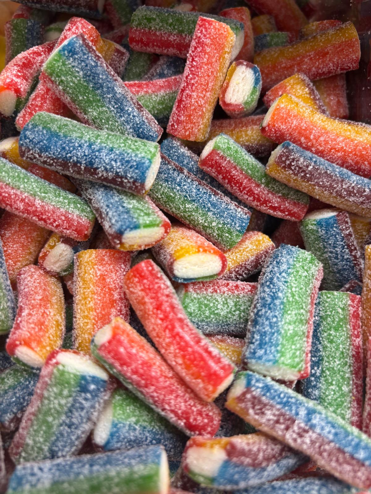 צינורות עבים מסוכר צבועניים