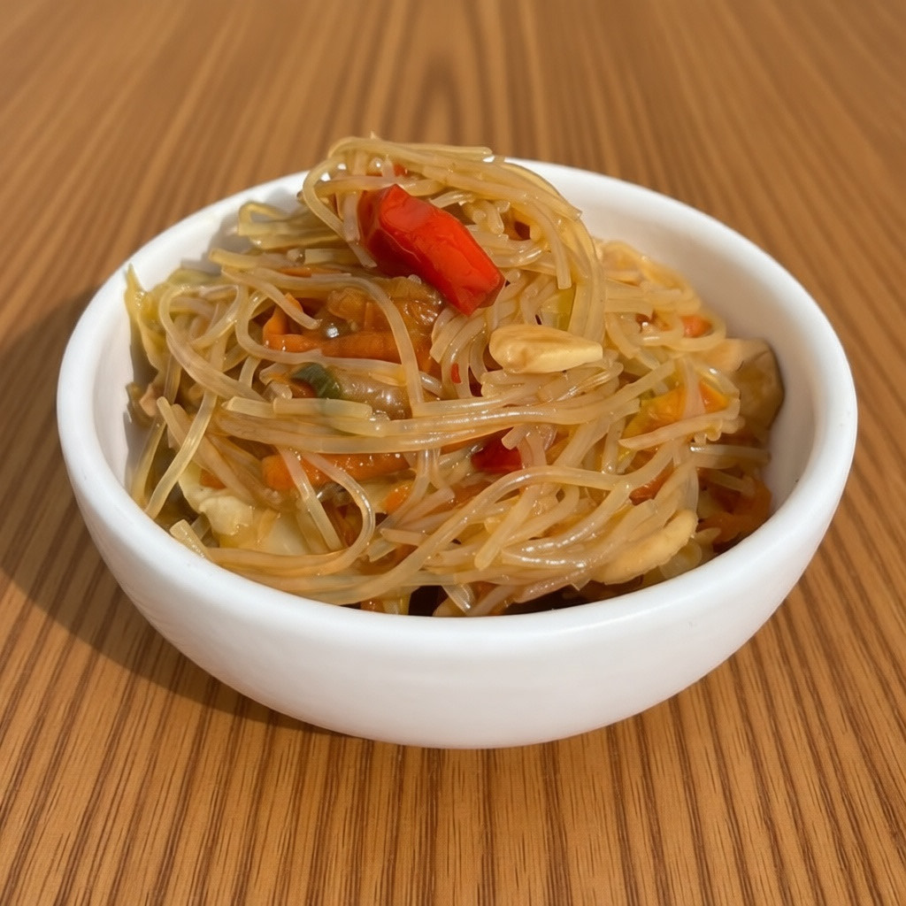 אטריות שעועית מוקפצות