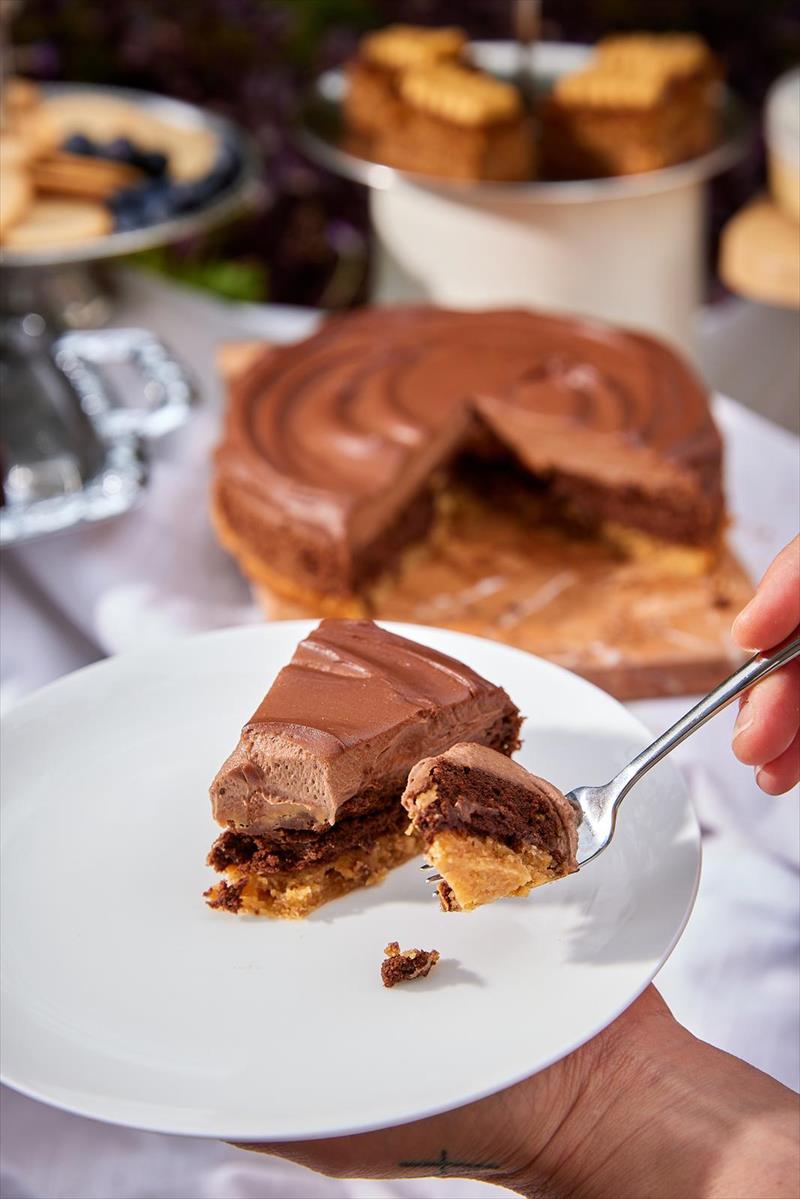 עוגת שוקולד בוטנים