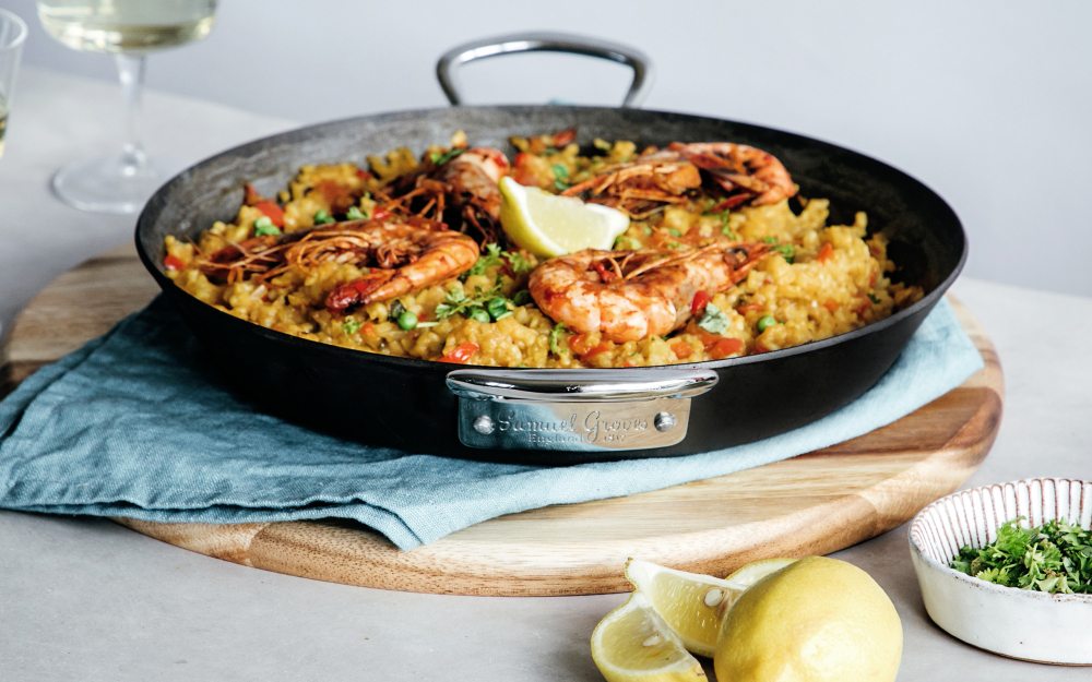 מחבת "פאייה" מברזל קרבון (Carbon Steel) עם 2 ידיות