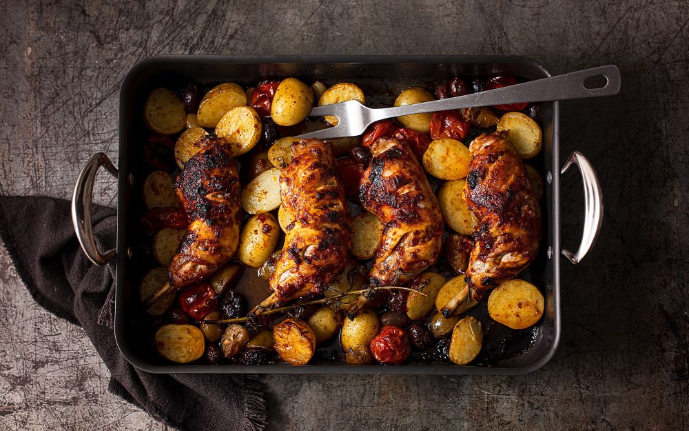 תבנית רוסטר לצלייה Hard Anodized