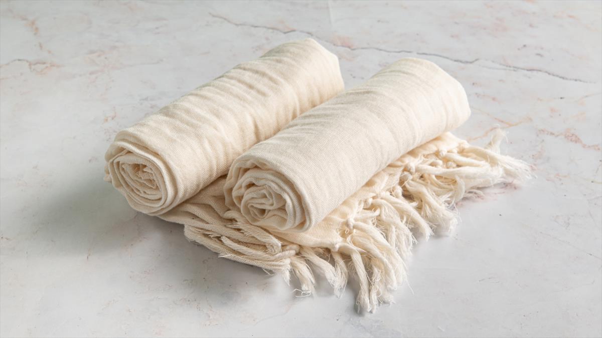 זוג מגבות מטבח מוסלין