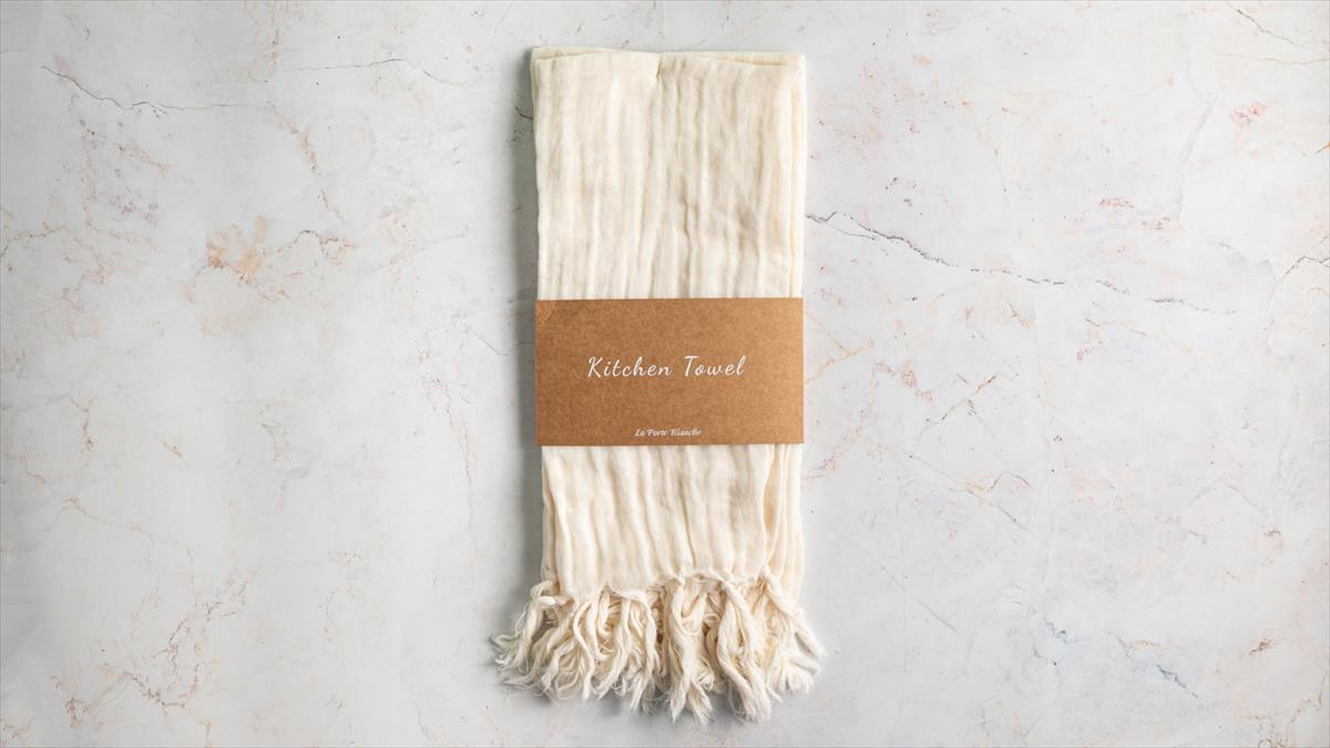 זוג מגבות מטבח מוסלין 