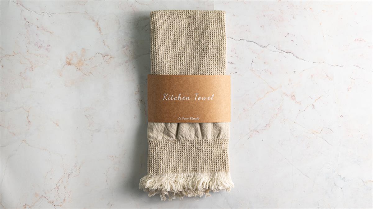 זוג מגבות מטבח כפריות 