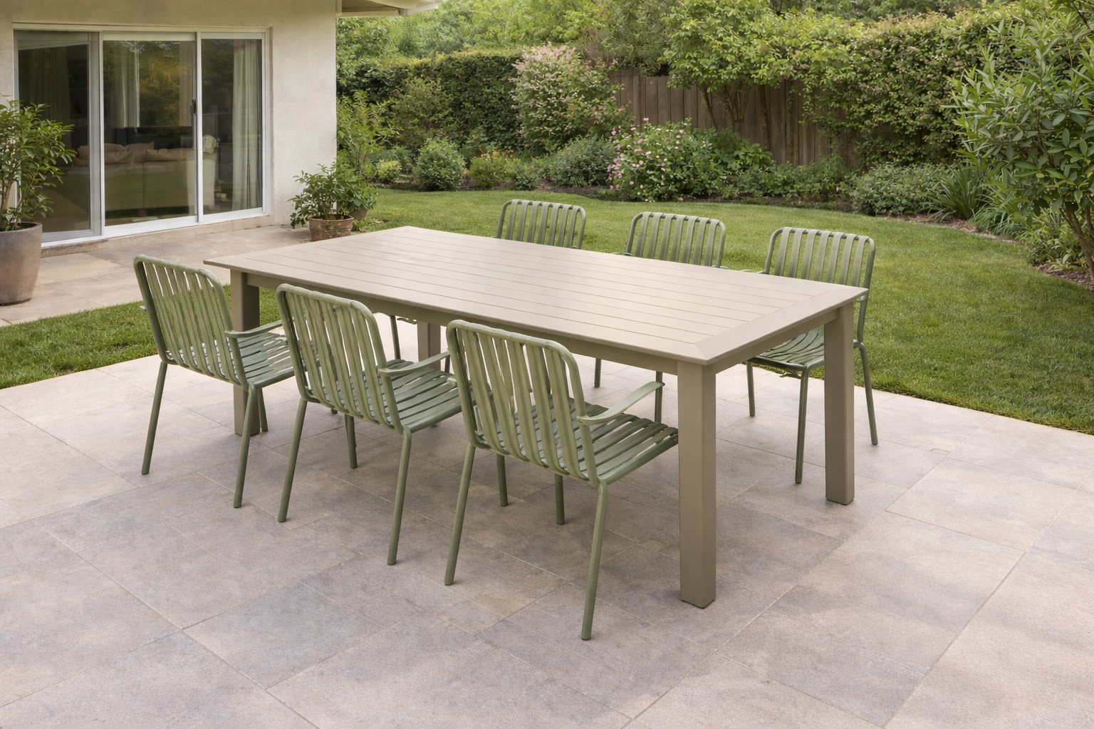 אלורה | שולחן נפתח +6 כיסאות מדגם מארס