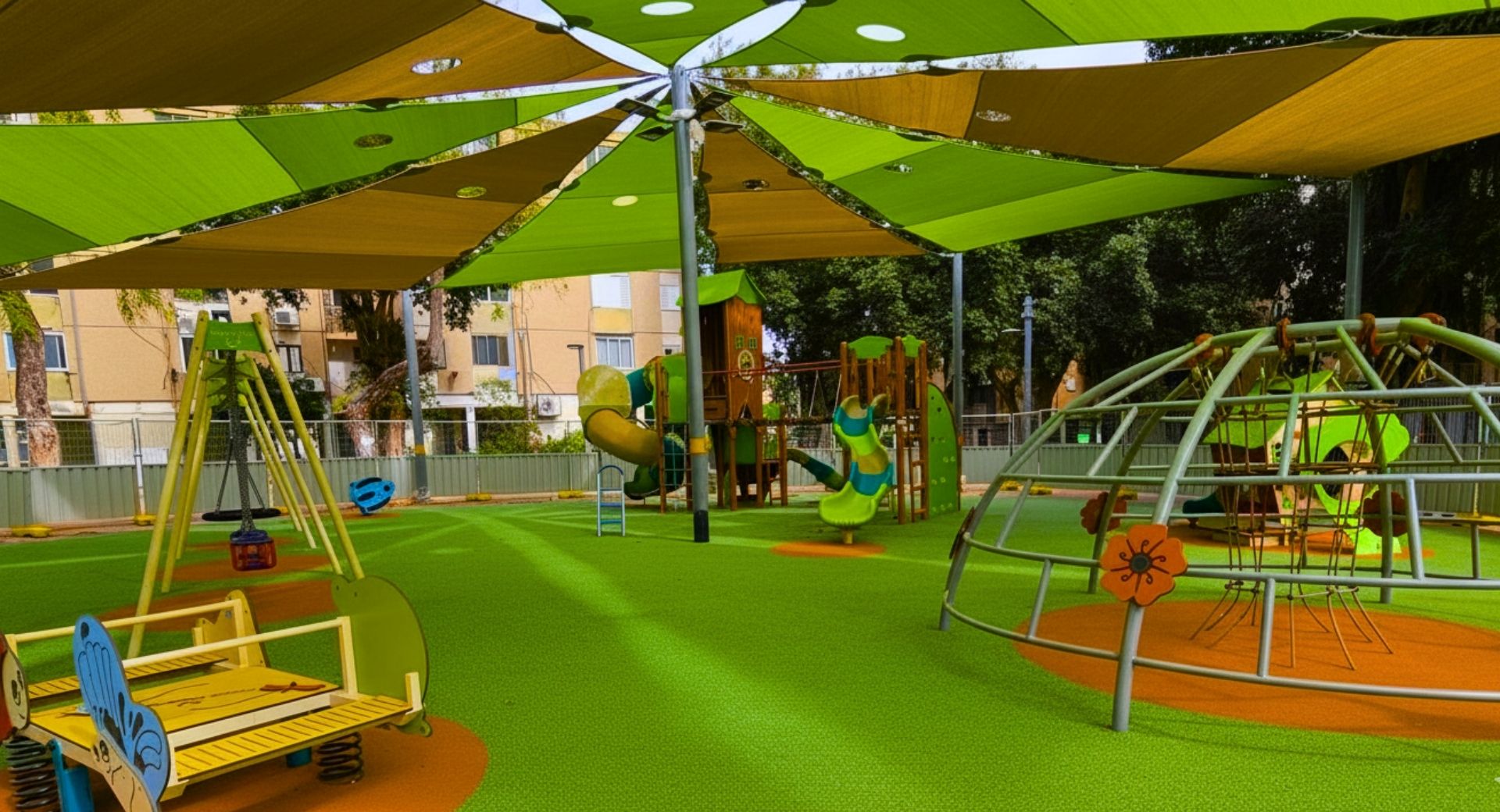 Local Playground with Woodland-Inspired Design