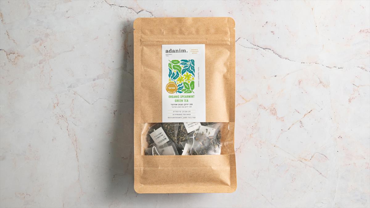 שקיקי תה ירוק נענע אורגני