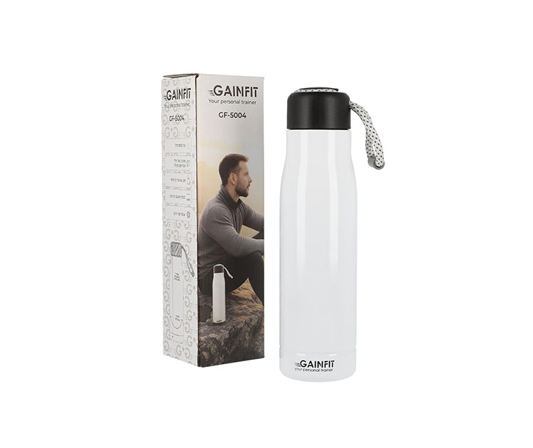  בקבוק לבן דופן כפולה ידית חבל 500 מ"ל GANIFIT