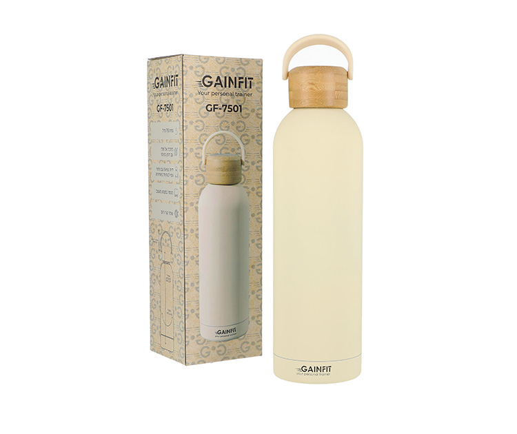 בקבוק שמנת פקק במבוק 750 מ"ל GAINFIT 