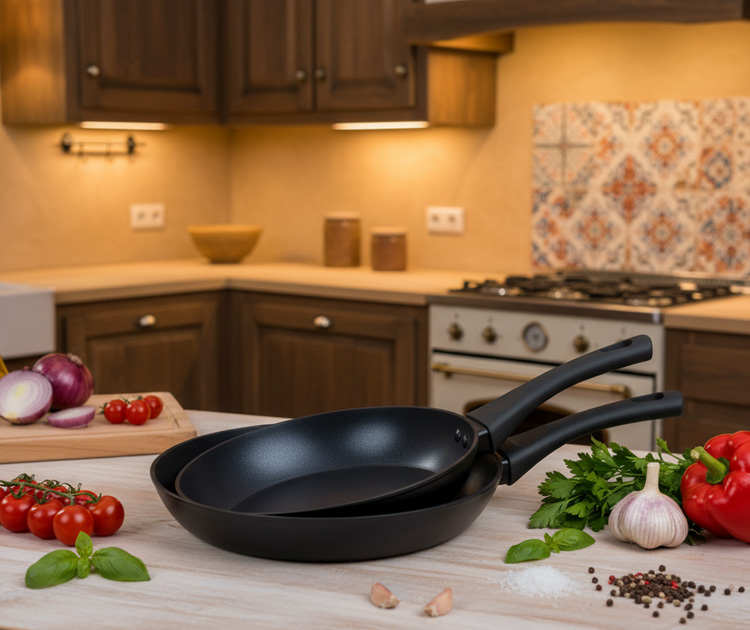 זוג מחבתות איכותיות תואמות IRON COOK