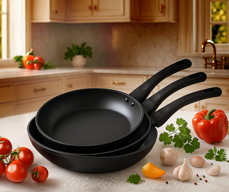 סט 3 מחבתות תואמות IRON COOK