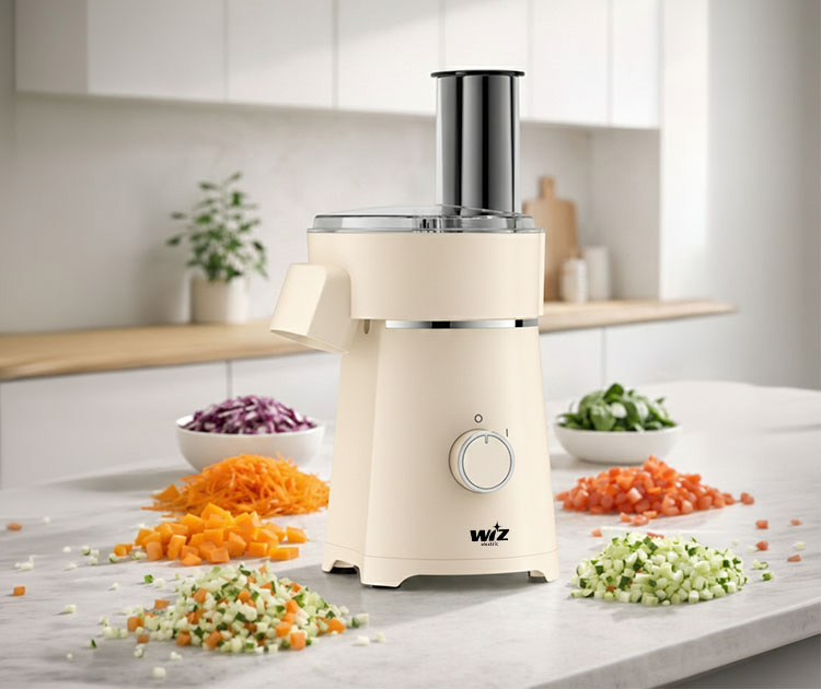 מעבד ופורס מזון חשמלי בצבע קרם WIZ דגם WZ120