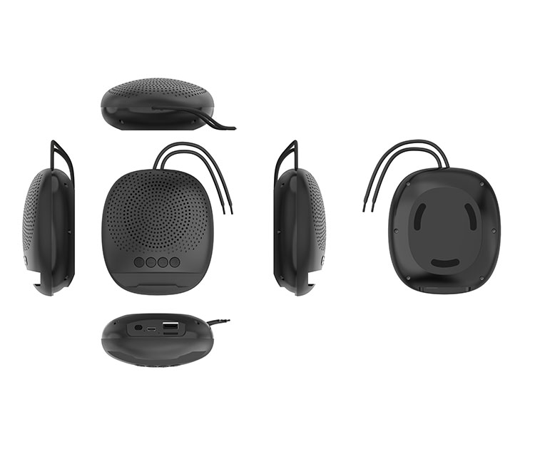 רמקול MONO עם תצוגה צבע שחור עם מעמד לנייד DJ SOUND דגם דגם DJ-15