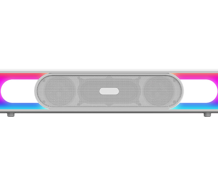 מיני סאונד בר לבן עם תאורה DJ SOUND דגם DJ-66