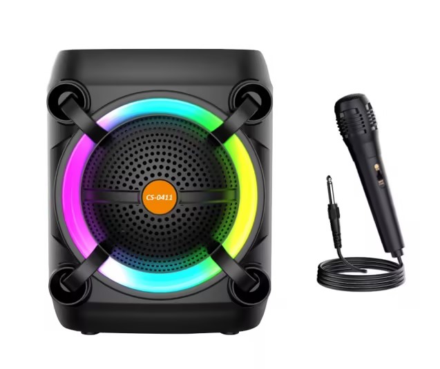 בידורית קריוקי קטנה צבע שחור DJ SOUND דגם DJ-K100