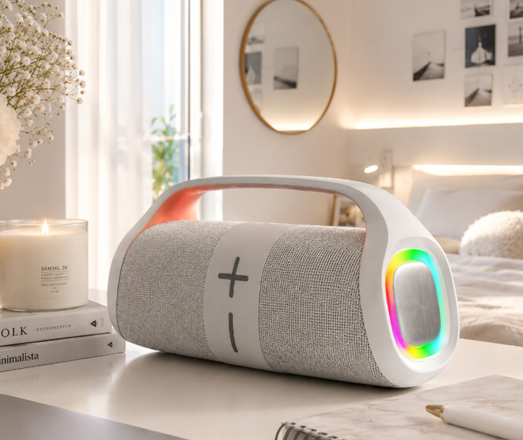 רמקול נייד Bluetooth עם תאורת  DJ SOUND LED