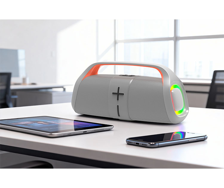 רמקול נייד Bluetooth עם תאורת  DJ SOUND LED 