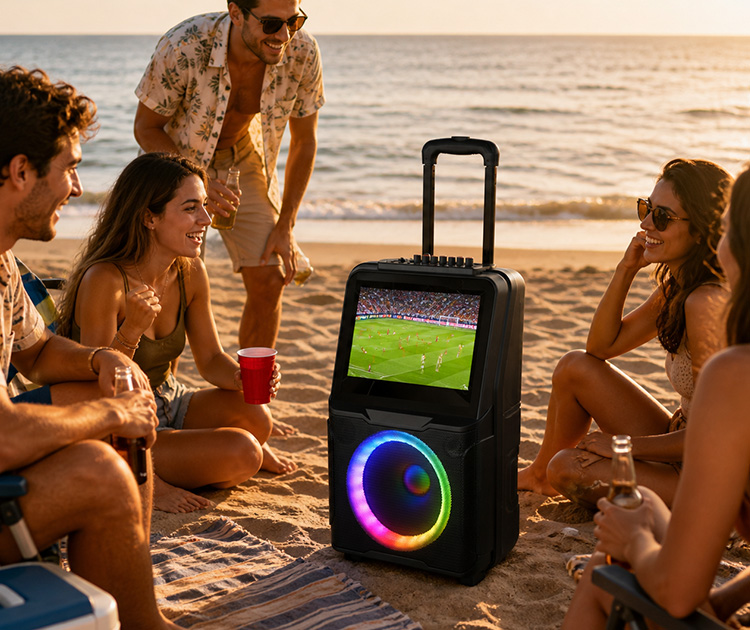 בידורית קריוקי חכמה עם מסך טאצ' DJ SOUND