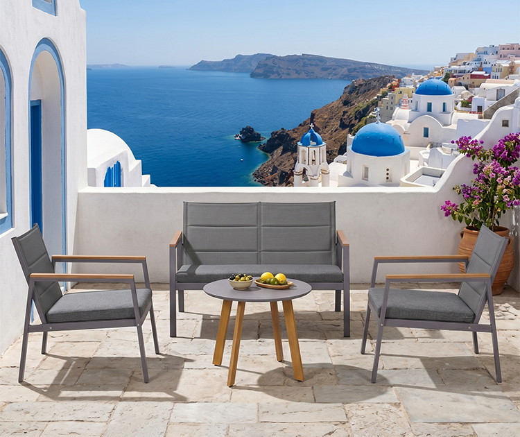מערכת ישיבה למרפסת ולגינה Santorini