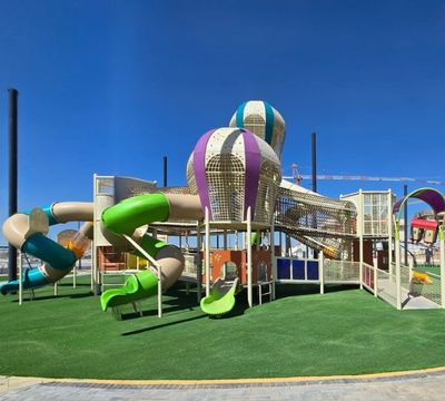 Accessible Playground with Hot Air Balloons and the Golden Train